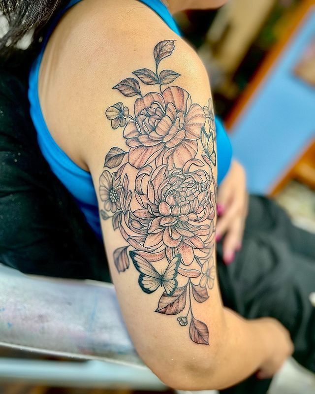 Tattoo work by Shelby Justice