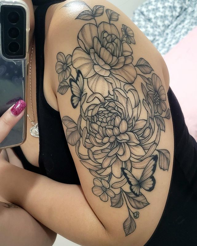 Tattoo work by Shelby Justice