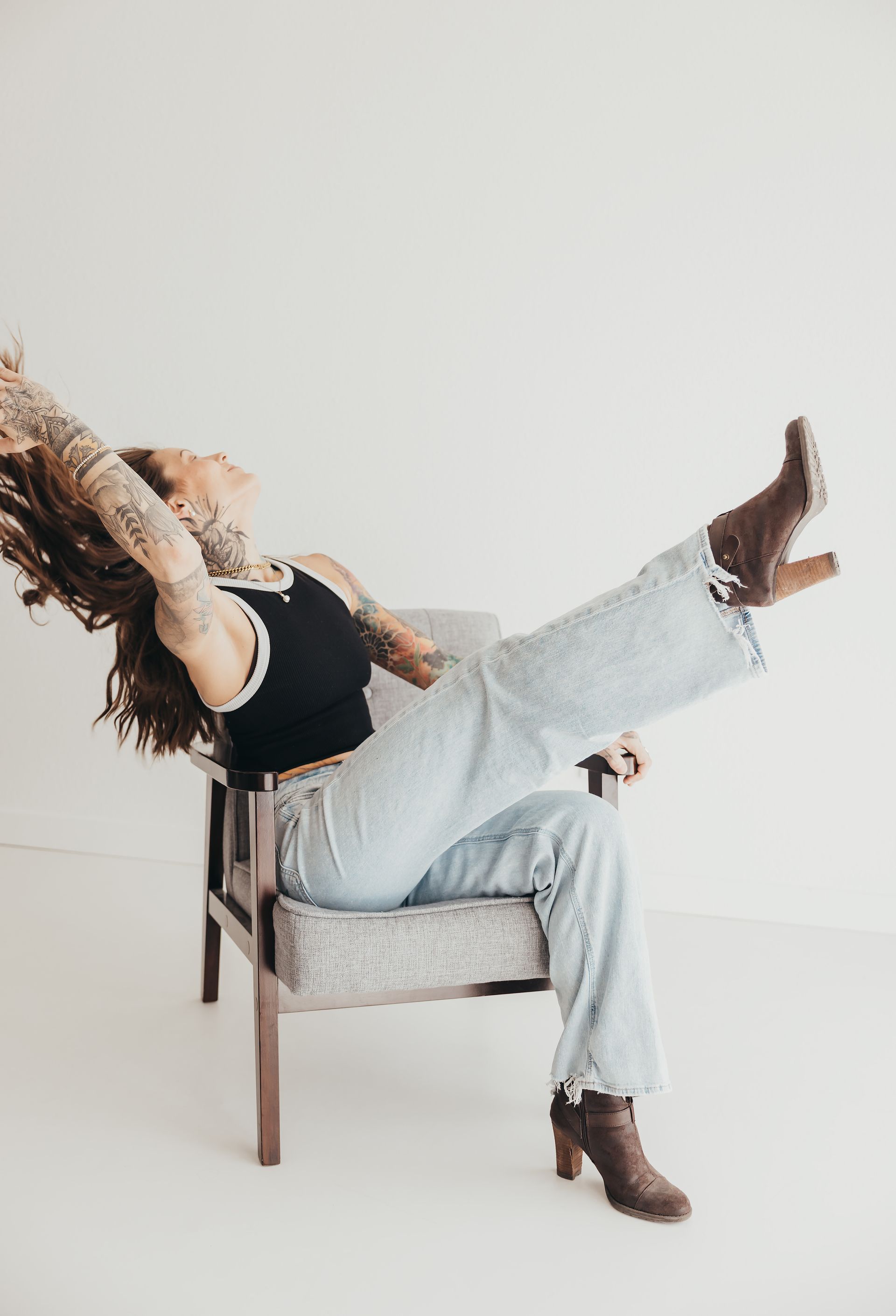 Shelby Justice, co-owner and resident artist at American Gypsy Tattoo
