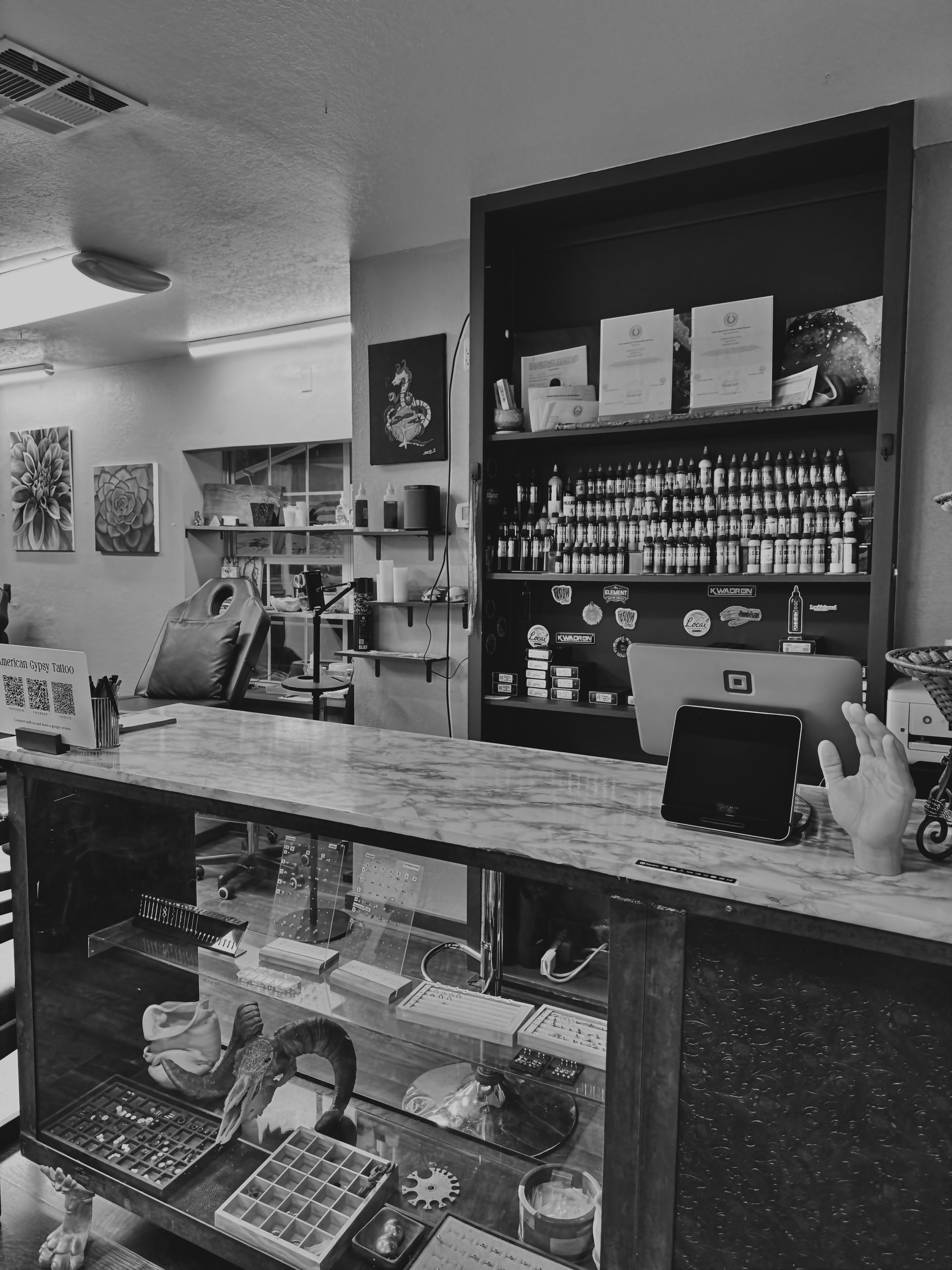 American Gypsy Tattoo studio interior