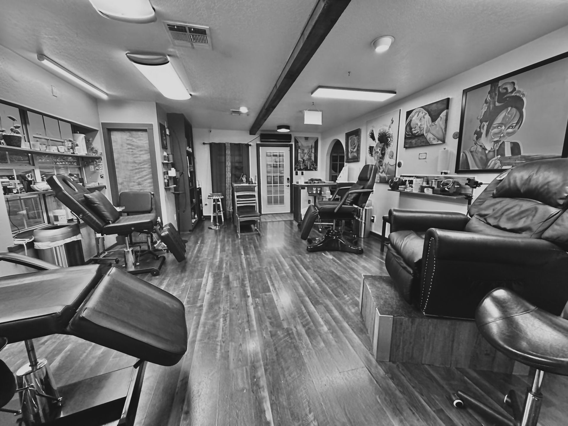 Tattoo studio interior at American Gypsy Tattoo